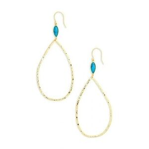 Gorjana Lola Drop Earrings Earrings | Turquoise & Gold